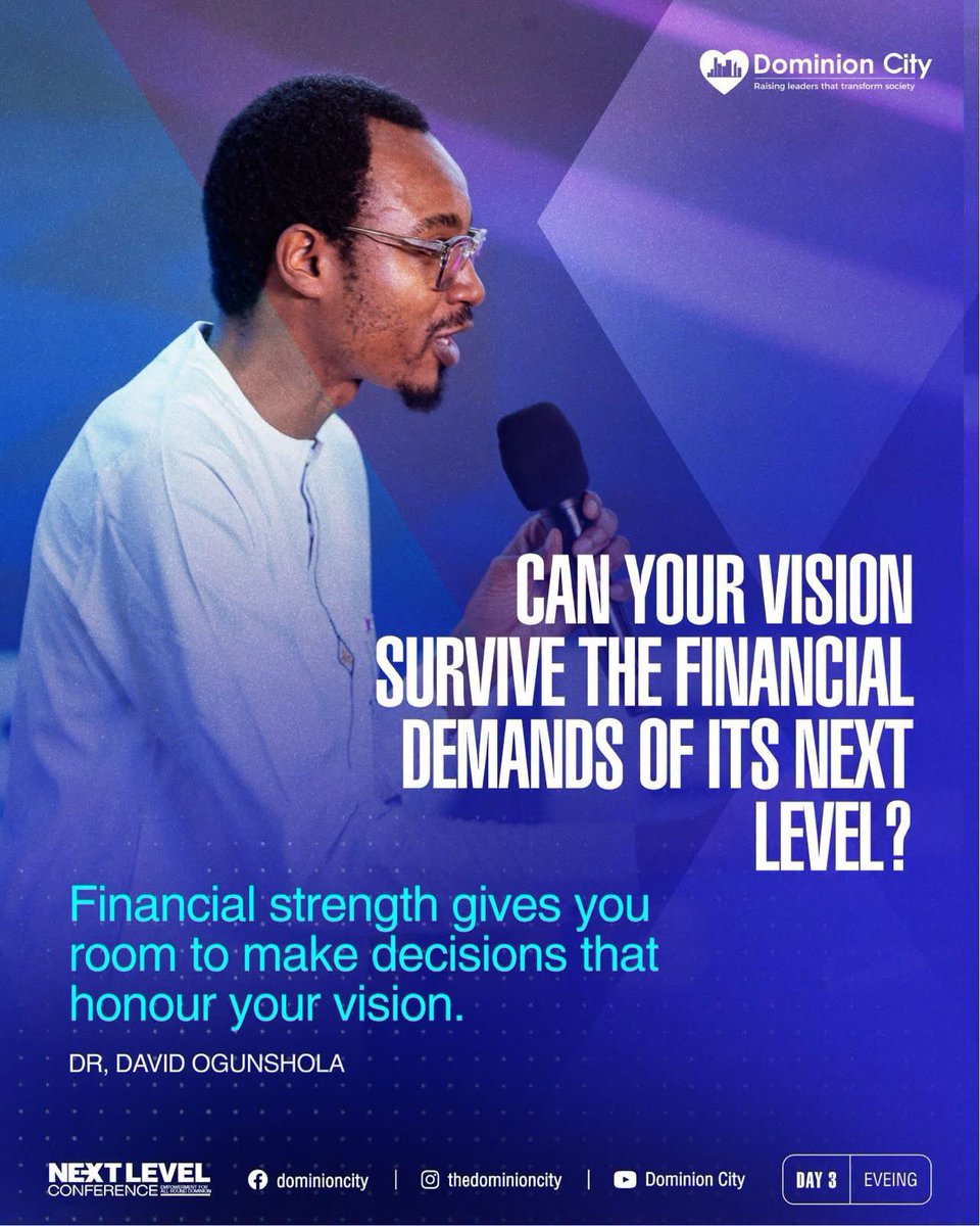 dominioncityOrc's tweet photo. Excerpts from Dr David Ogunshola’s session on The Architecture Of Strength; Building a life that can carry your next level.
#DominionCity #DCNextLevelConference2026 #DrDavidOgunshola #SessionNuggets https://t.co/s5vitR2AUp