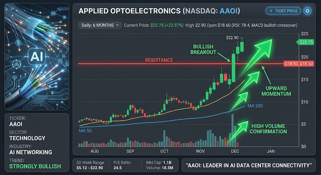 ReidThorntytjp's tweet photo. $AAOI
Surged over 6% in a single day!
 The transaction, involving nearly $600 million in net cash, has completely resolved market concerns regarding AAOI's funding for capacity expansion and potential production bottlenecks. https://t.co/kPtBfpMams