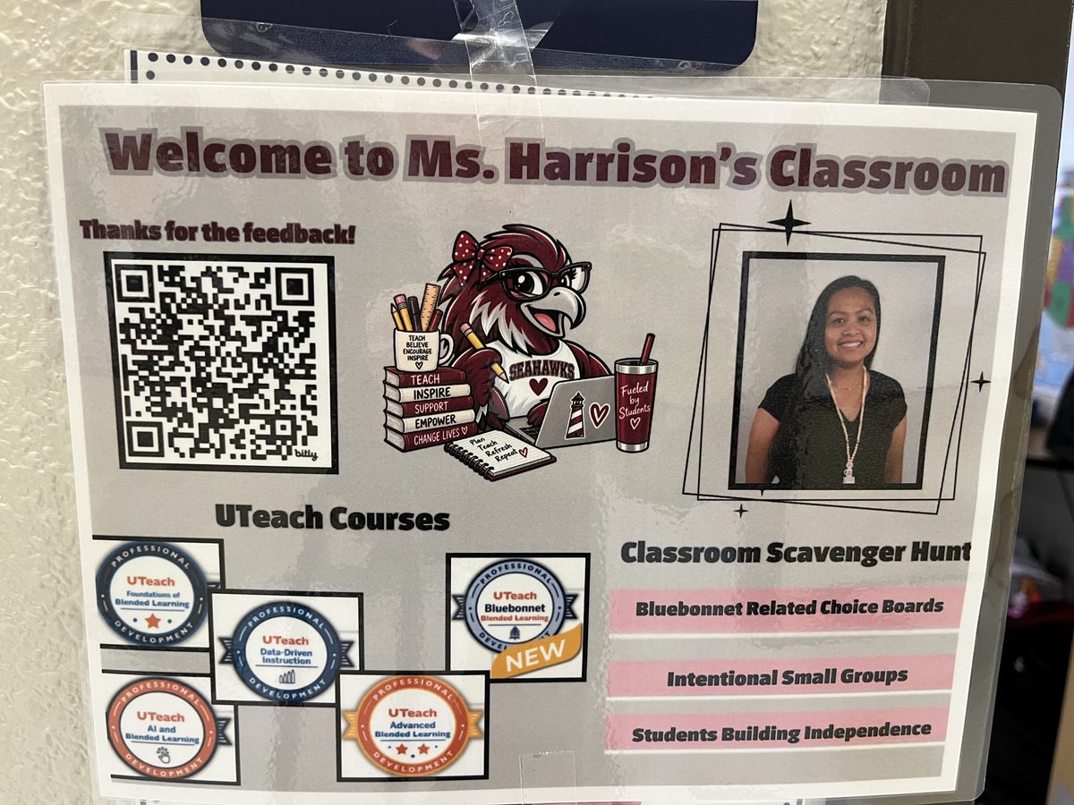 UTeachPD's tweet photo. Blended Learning Site Visit at Lighthouse Public Schools Day 4: Purposeful Choices in Fifth Grade!

Maharlika Harrison put her learning from 4 UTeach PD courses into action: teacher-led small groups, rigorous choice boards, and clear expectations. #BlendedLearning https://t.co/bOqpEf0dRm