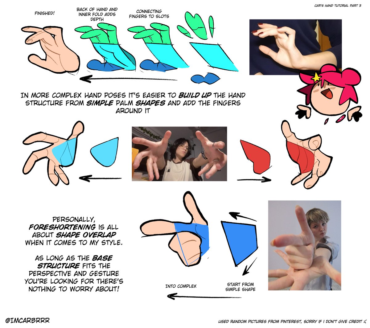 IMCARBRRR's tweet photo. hands tutorial! hope ya like it or is useful in some way! https://t.co/NiiYiuX56d