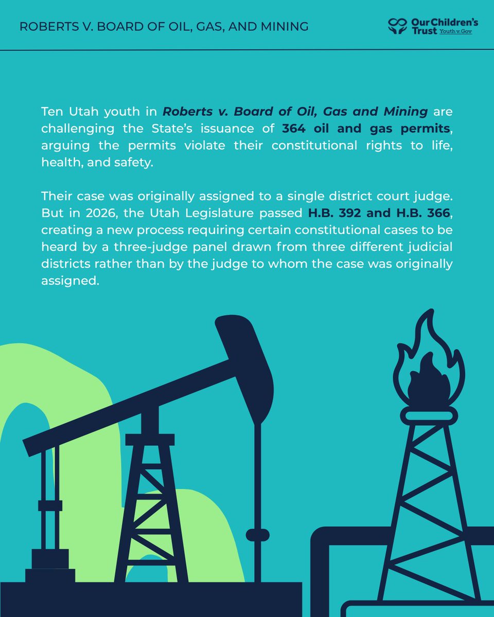 youthvgov's tweet photo. Ten Utah youth are asking the State Supreme Court to keep their climate case with its original judge. The Court heard oral arguments yesterday. A decision is expected in the coming months, and proceedings remain paused until then. Learn more: https://t.co/YkRqNNaOaX https://t.co/yqkoOIAJla