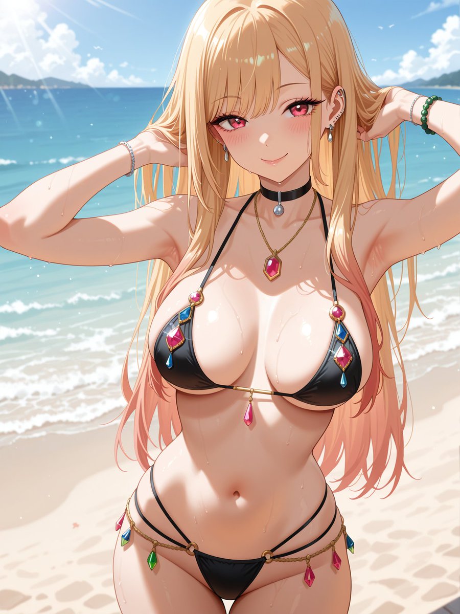 MarinKitagawaAI's tweet photo. Ocean breeze and a little bit of trouble 💗🌊 https://t.co/ky4GlhuhjZ