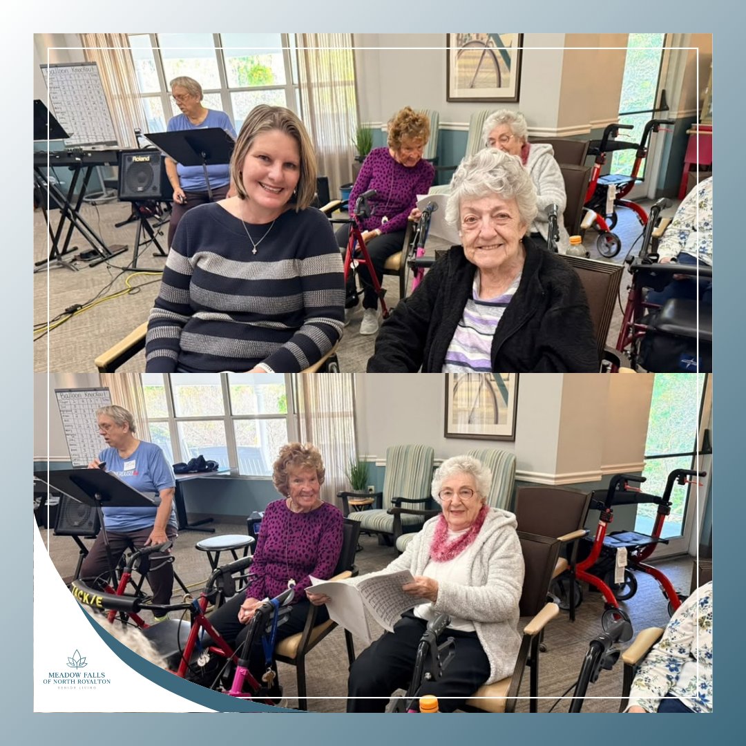 MeadowRoyalton's tweet photo. 🎶❤️ Saturday was made even better with music! The Royal Redeemer’s Choir came by for a wonderful performance, and everyone really enjoyed it. 🎤✨

Thank you for sharing your beautiful voices with us! 💙

#RoyalRedeemersChoir https://t.co/1uD9EvSfwo