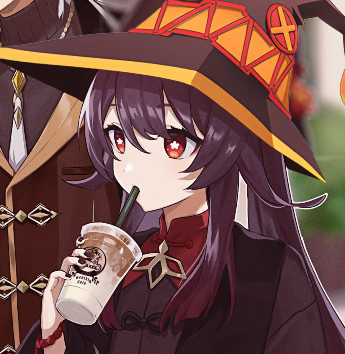 Nikamiyami's tweet photo. Me encanta la costumbre que le agarre de ponerle el sombrero de Megumin cada octubre https://t.co/K9FTAeUiS7