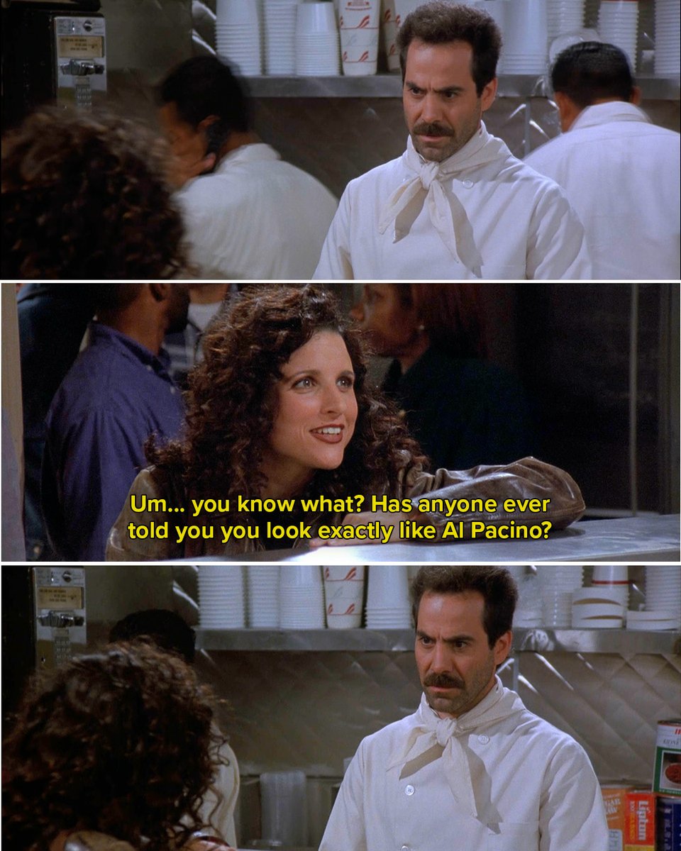 SeinfeldTV's tweet photo. Step to the left. Have your money ready. No extraneous comments.

Stream the complete series on Netflix. https://t.co/LXclSvxyvH