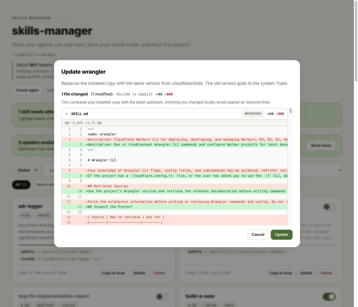 hfps_dev's tweet photo. You probably have a lot of skills, like me.

But after some time, they become a mess.

You don't know what lives where.
You don't know which ones are outdated.
And managing all of them turns into a nightmare.

So I built skm, a skills manager.

https://t.co/gXx4GqzWgJ https://t.co/yEBSmiIEbu