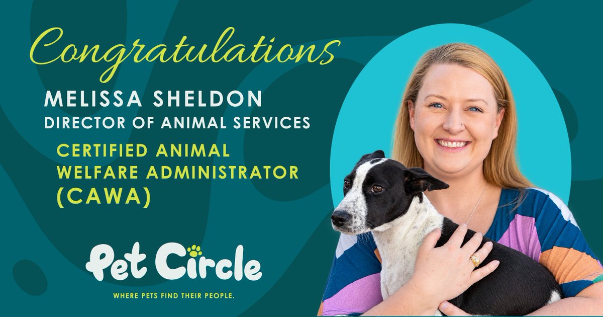 cityofwaco's tweet photo. Congratulations to Animal Services Director Melissa Sheldon on earning her Certified Animal Welfare Administrator (CAWA) credential!
 
#wacotexas #wacotx #forWacoans #petcirclewaco https://t.co/LYrPmwHLzq