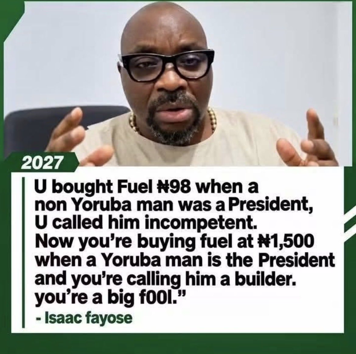 henryggmu1's tweet photo. Unless we all choose to be Nigerians as against being Igbo Hausa and Yoruba nothing will work for Us. https://t.co/QCedXvllXI