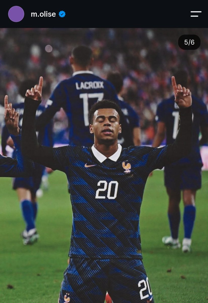 hibayFC's tweet photo. Olise with a new insta post 🙌 https://t.co/LZssreqOZ0