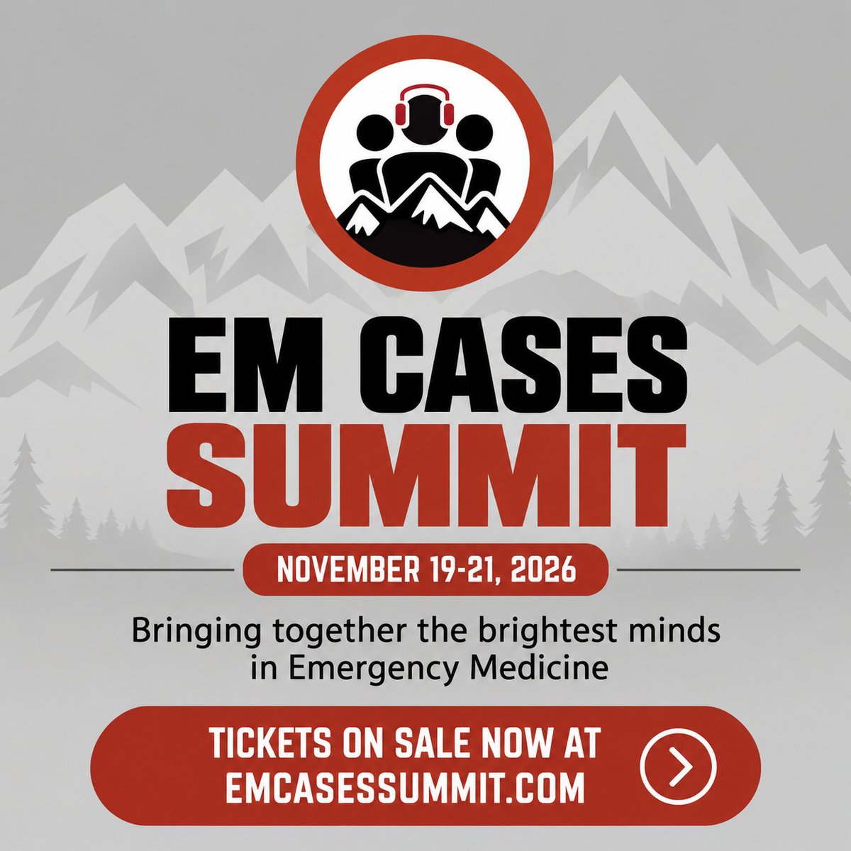 EMCases's tweet photo. 🚨 Only 6 weeks until #EMCasesSummit!

🎓 17.75 CME credits 
▶️ 3 months access to all mainstage talks

🌎 World-class EM speakers
💬 Interactive talks
🚑 Virtual simulations
🤖 4 symposiums

Nov 19–21 • Online
https://t.co/QNaOtR322u https://t.co/zUNRmizpv4