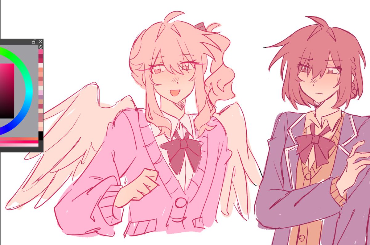 kanatofude's tweet photo. been a decade since my last time drawing them ehh,,, just a doodle https://t.co/kKcDHHLHRL