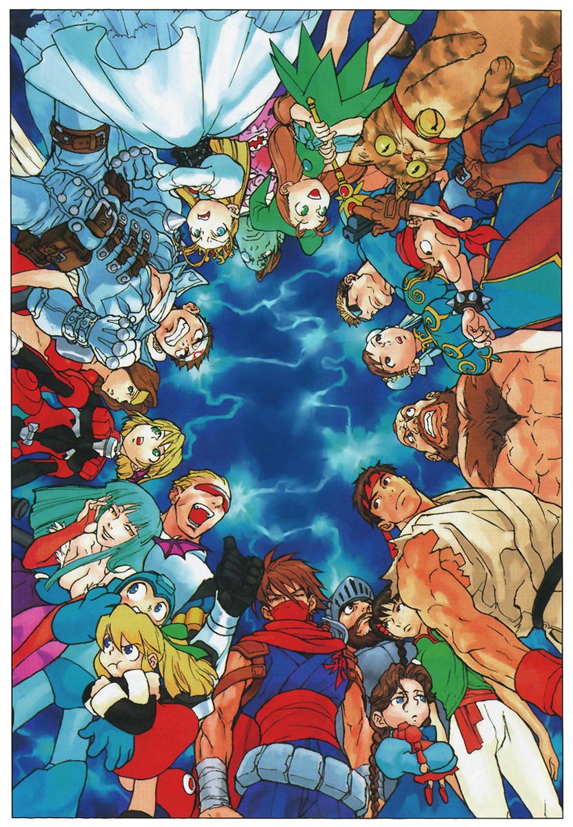creativeuncut's tweet photo. Check out our new gallery of 35 artworks from Marvel vs. Capcom: Clash of Super Heroes, featuring work by artists Bengus, Akiman, and Kinu Nishimura!

https://t.co/HN1K1igQHs https://t.co/eGjYHJlHAR
