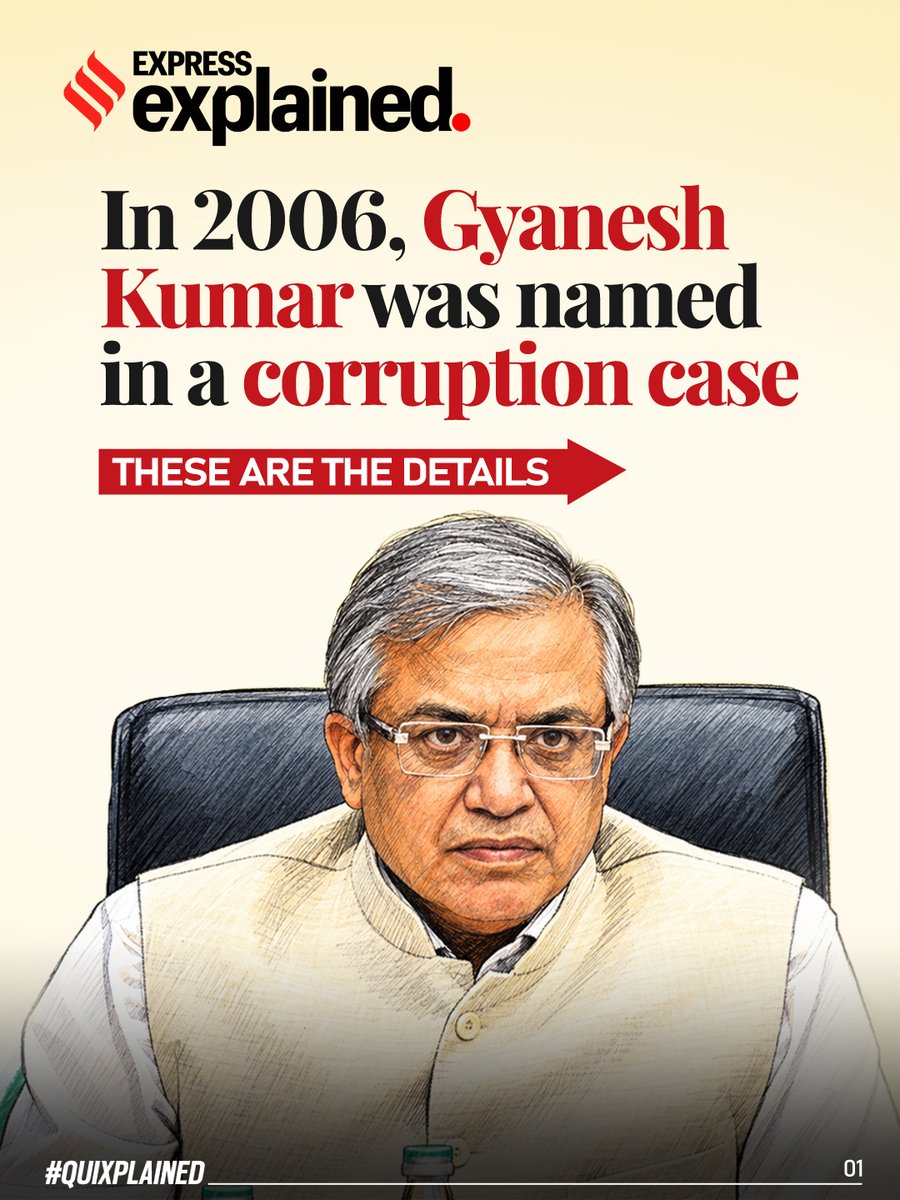 IndianExpress's tweet photo. At a time when CEC Gyanesh Kumar is under fire over the SIR process, the Keralam government has reopened an earlier graft case that was followed by his resignation as PWD Secretary.

Read: https://t.co/TtRLytJ5ax https://t.co/kBkpelLLdw