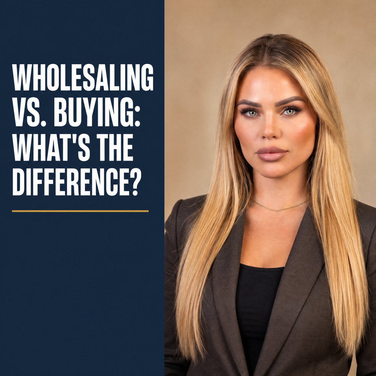 diva_rescia's tweet photo. Wholesaling vs buying: wholesaling assigns a contract for a fee, you never own it. Buying means closing and building equity over time. Not competing strategies — wholesaling often funds the first real purchase. Multi-Family 101 course — link in bio. https://t.co/4uM3cvi1aq
