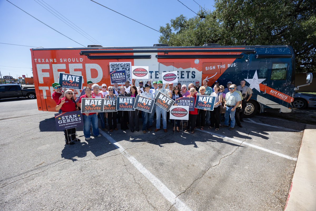 DrBuckinghamTX's tweet photo. Thank you to the Caldwell County GOP for hosting @natesheetsforTX and me yesterday! 

These Texans are ready to hit the ground running and spread the message: Texas standing on its own two feet, powered by our own resources. Let's get to work! #TexasEngine

@StanGerdesforTX https://t.co/rlaaoZvAV3