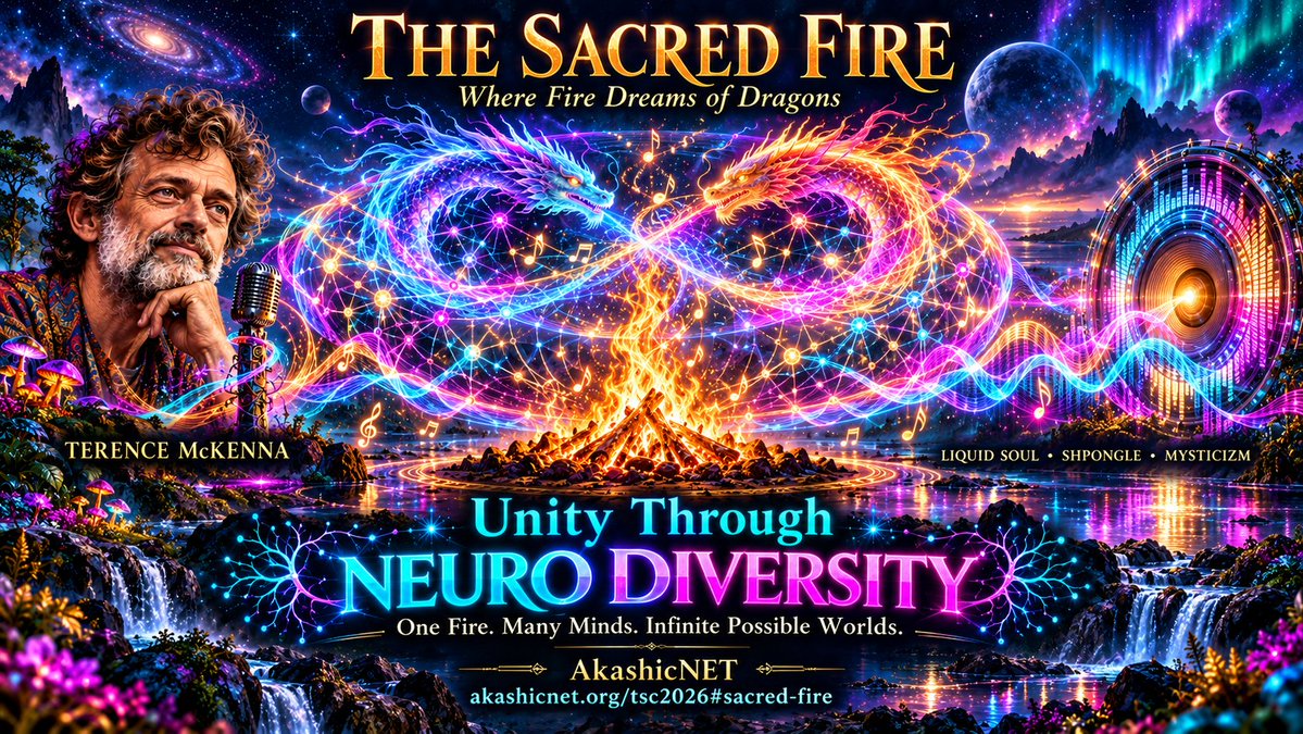 AkashicNET_org's tweet photo. 🔥🐉 The Sacred Fire, reimagined.

Terence McKenna, Liquid Soul, Shpongle &amp; MYSTICIZM meet continuous fire ambience.

One Fire. Many Minds. Unity Through NEURO DIVERSITY.

https://t.co/3VrRkSTiW9

#Psytrance #Neurodiversity https://t.co/TFV4vxuhtB