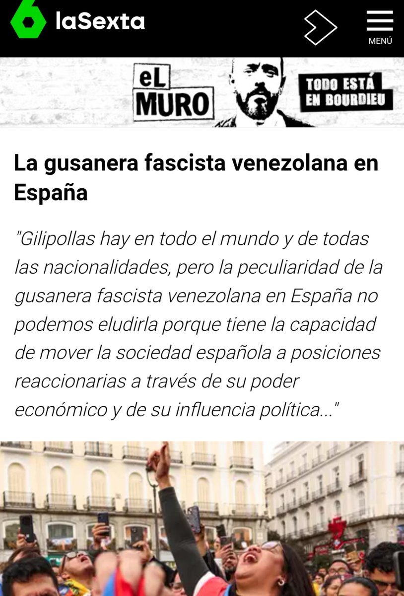 bolivardrag's tweet photo. Por cierto el artículo xenofóbico de @AntonioMaestre que nos llamó así sigue en pie sin disculpa o consecuencia alguna, a pesar que la asociación de prensa de madrid y la federación de asociaciones de periodistas de españa dicen que violó códigos deontológicos https://t.co/aFyokqeBqg