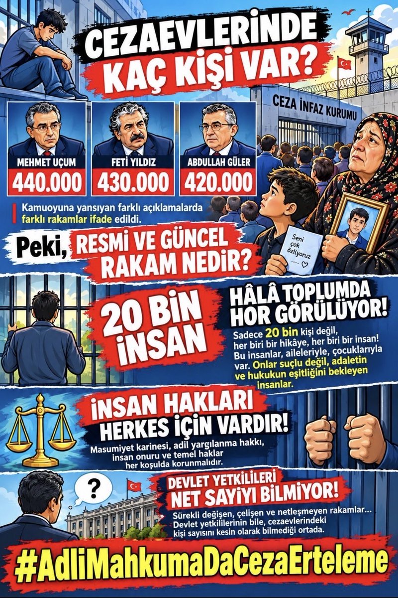 Melikea02's tweet photo. @abakingurlek CEZADA ADALET İNFAZDA EŞİTLİK
#AdliMahkumaDaCezaErteleme https://t.co/pXGxbIe34P