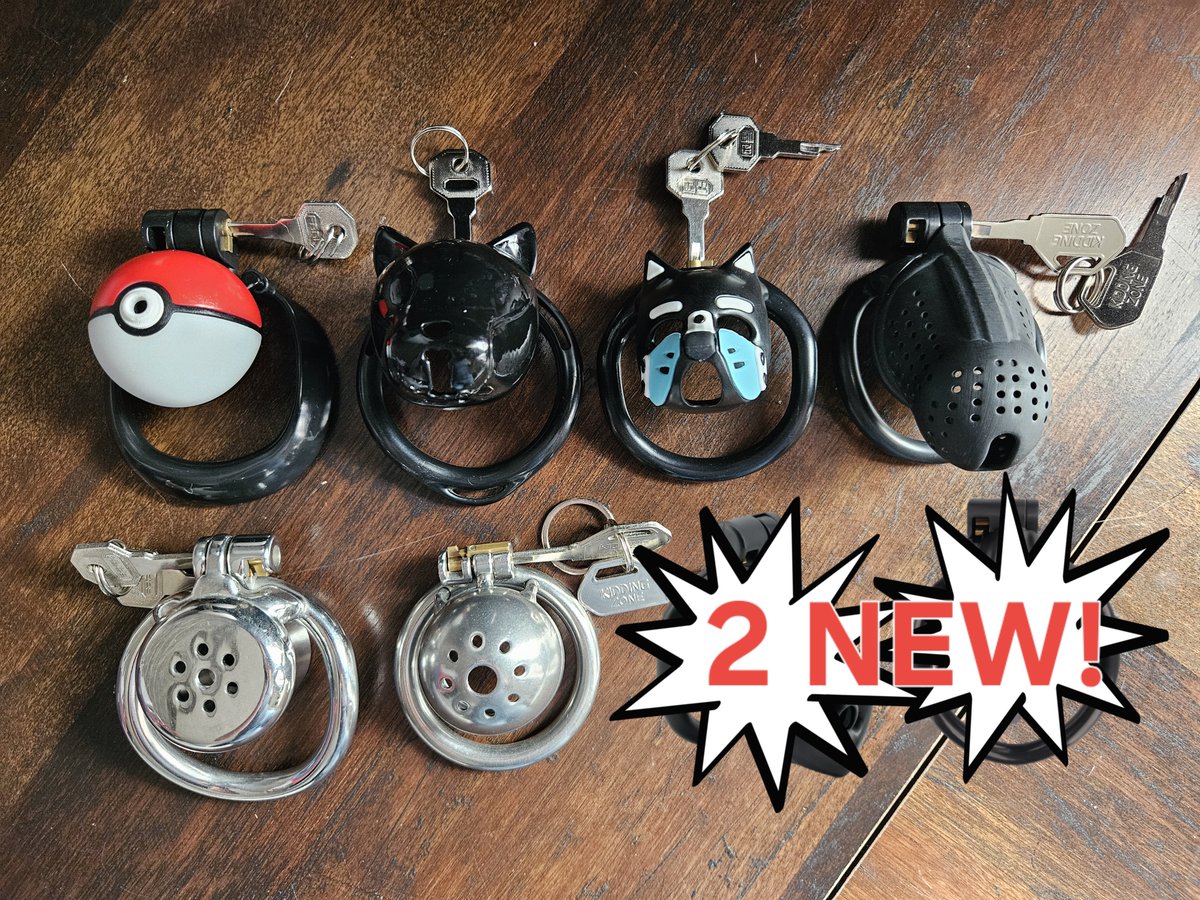 UbuFunXXX's tweet photo. This #locktober will be a cage showcase of my favorite cages! 3-4 days in each #cockcage! There are 2 new ones on order that will arrive in time for the end of the month. https://t.co/lWmuny51l6