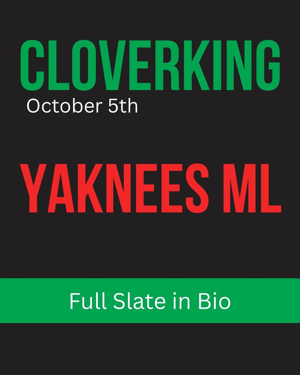 thecloverking_'s tweet photo. ❌ Yesterday's pick: YANKEES ML

Didn't hit. We post these too that's the deal. No hiding L's.

0-1 on free plays! 

Comment PICK for tomorrow's play, sent straight to you. https://t.co/Oeql9ejQeM
