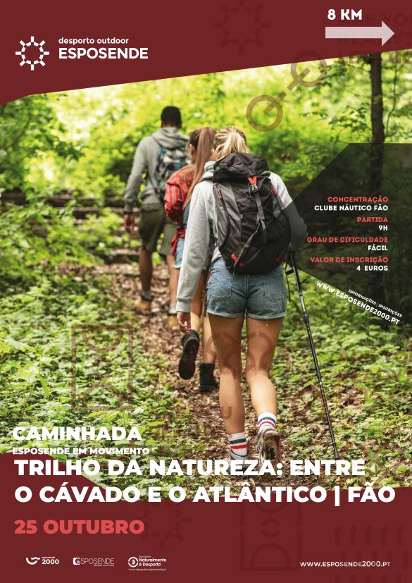2000Esposende's tweet photo. 🌿 Esposende em Movimento
🚶 Caminhada pelo Trilho da Natureza: Entre o Cávado e o Atlântico.
📅 25 outubro 2026 
⏰ 8h30
🔗 Informações e inscrições: https://t.co/8Ku7WqGuaT https://t.co/MLt0hjEYYQ