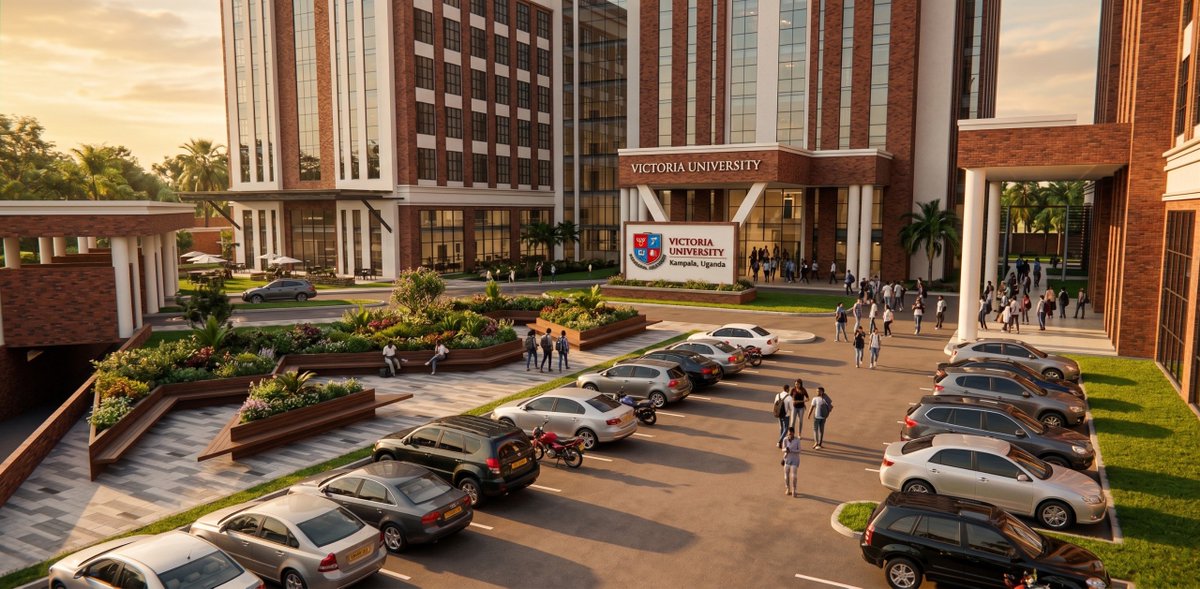 ReachDrMuganga's tweet photo. At first glance, you might think someone got a little too creative with AI.

But no, these are the actual design impressions of the upcoming @VUKampala campus in the heart of Kampala, Naguru to be exact, close to @Phanerookampala. 

Yes, this is happening, and I am excited to share that work begins this year.

We cannot wait to see these images become something you can actually walk into, experience, and call home.

This one is going to be beautiful.  

https://t.co/74r68jGa8f