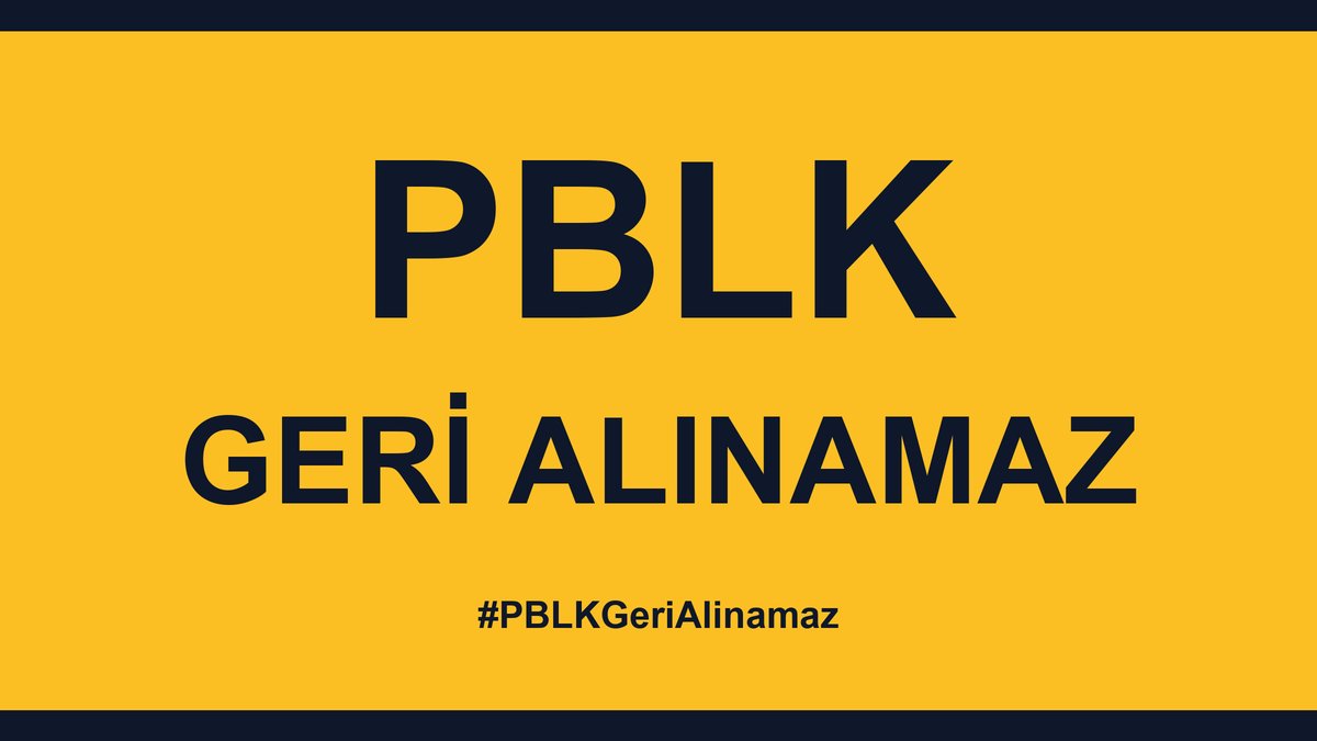 Qq4bfdgyvzDt's tweet photo. @yaziliminfethi Verilmiş bir satış emri geri alınamaz. Ödenmemiş bir bedel unutulamaz. #PBLKGeriAlinamaz https://t.co/lGRKhHMQta