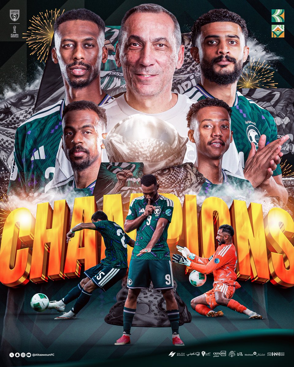 AltaawounFC's tweet photo. الكأس للصقور 🦅🏆
ألف مبرووووك يا وطن 👏🇸🇦

#التعاون | #هذا_الأخضر 💚 https://t.co/kgYAEmN6q8