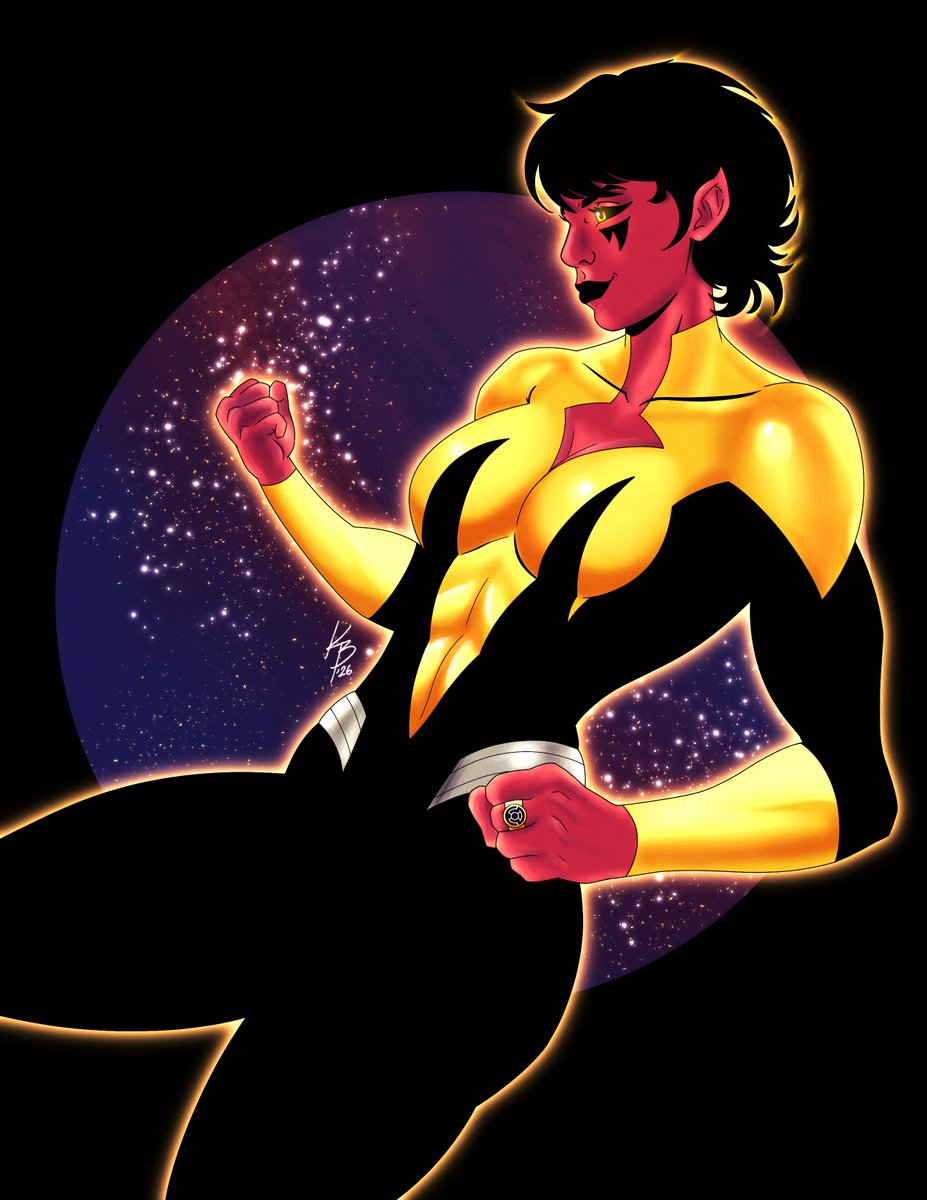CaptainIronDog's tweet photo. "Sinestro's Daughter: Soranik Natu!"

Kept seeing her on my 'For You' a while back so I figured an artwork was in order. https://t.co/6zcqgANlOY
