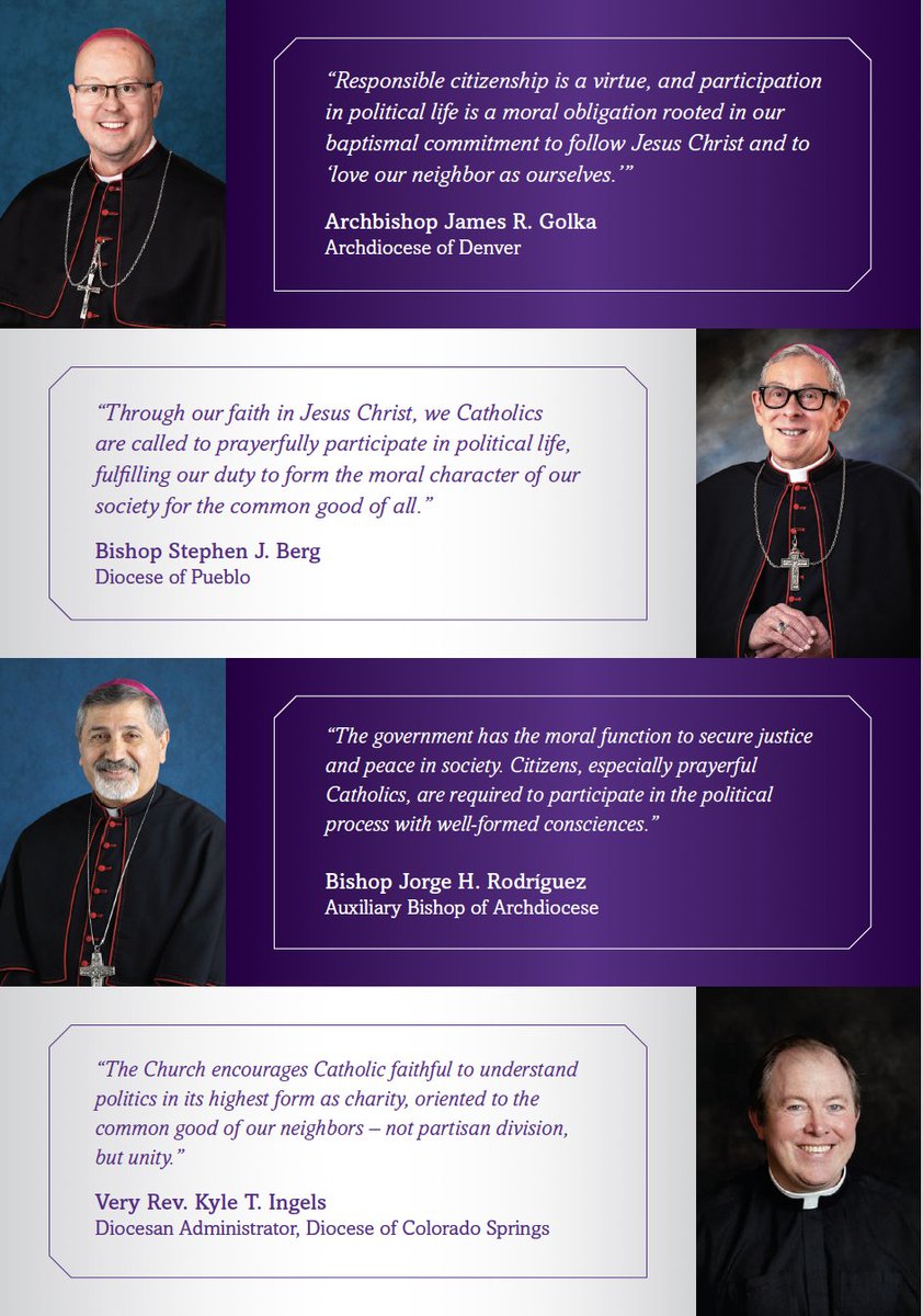 cocatholicconf's tweet photo. Election Day 2026 is on Tuesday, November 3rd!

Ballots were mailed on Friday, October 2nd and will arrive at your homes this week. 

Please visit our website to view our 2026 election material, including voter guide (print version arriving in parishes this week) and candidate survey to form consciences of Catholic voters: 
https://t.co/BCFCNCT5eJ