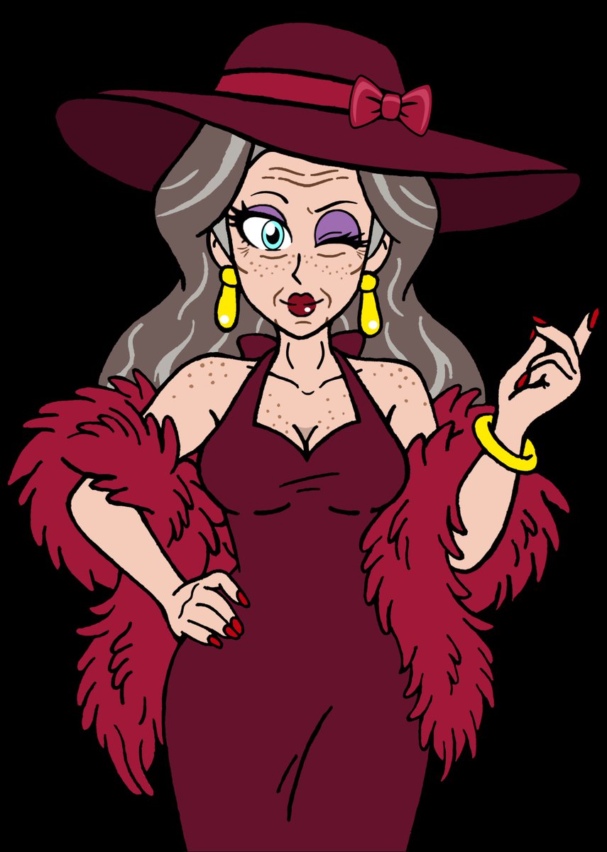dcb2art's tweet photo. I have two more outfits for Old Pauline on the way, but does anyone else have some ideas for outfits I could give her. I'm open to suggestions. (So long as the designs are not complicated)

#Mario #SuperMarioBros #DonkeyKong #DonkeyKongBananza #Pauline #Nintendo #NintendoSwitch2 https://t.co/C6h7FzEohc