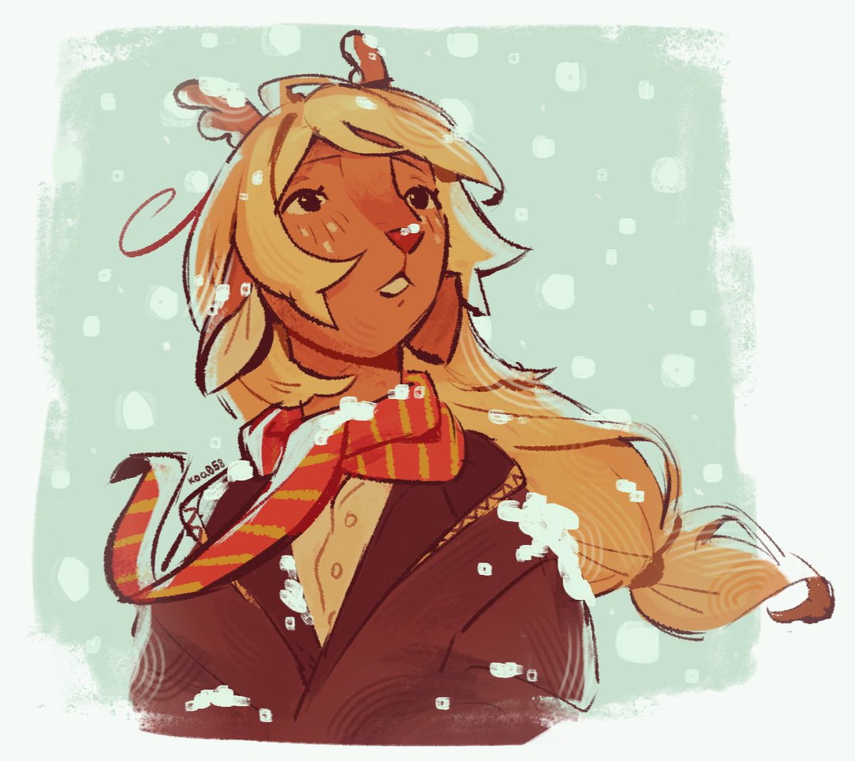 koa058's tweet photo. it snew #deltarune #noelleholiday https://t.co/tqlUum73X8