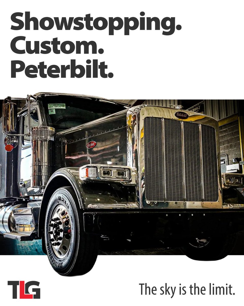 TLGPeterbilt's tweet photo. Your dream truck is closer than you think.
TLG Peterbilt is ready to build your dream truck with custom paint, fabrication, welding and more. We’re proud to work with the best to make it happen.

The sky’s the limit. Let’s build your dream truck: https://t.co/eHjfImyH6A https://t.co/hwNF1AE5JO