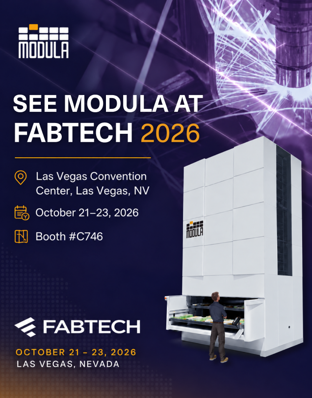 ModulaUS's tweet photo. See Modula at FABTECH 2026 in Las Vegas!

From October 21 to 23, visit us at the Las Vegas Convention Center and explore automated storage solutions built to help manufacturers save space, improve material flow, and increase efficiency across their operations.

Come by Booth #C746 to meet the Modula team and learn how smarter storage can support a more productive manufacturing environment.

📍 Las Vegas Convention Center, Las Vegas, NV
📅 October 21 - 23, 2026
📌 Booth #C746

#Modula #FABTECH2026 #Manufacturing #WarehouseAutomation #AutomatedStorage #SmartStorage #MaterialHandling