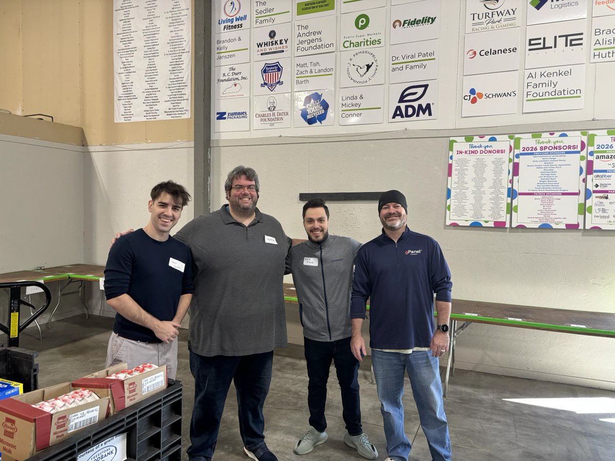 Promevo's tweet photo. Today, our Cincinnati team members volunteered at @Go_Pantry to help package food supplies for local kids. We're proud to support GO Pantry’s mission to combat childhood hunger in our community — thank you for having us back for another great year of service! #GooglePartner https://t.co/qEXmX4yosu