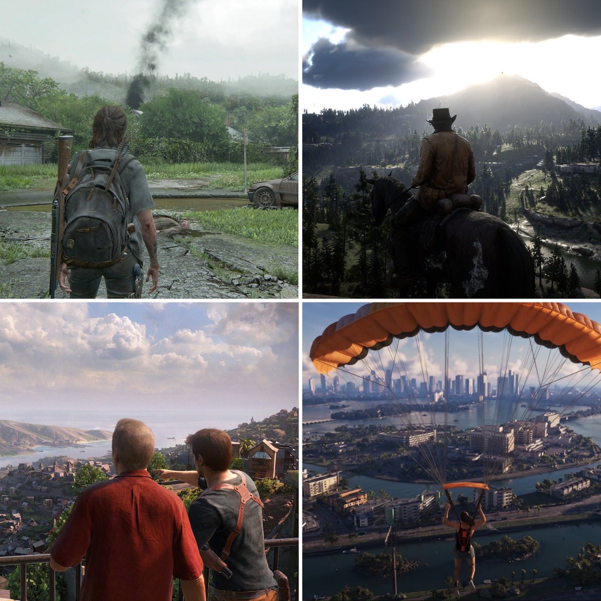 DomTheBomb's tweet photo. Naughty Dog 🤝 Rockstar Games

The two 🐐 🐐 when it comes to visuals in video games https://t.co/Afufc7vSIz