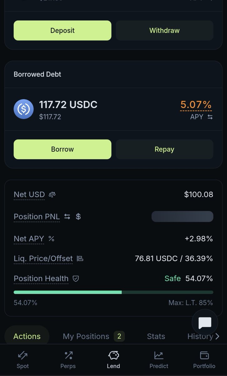 cryptoballroom's tweet photo. Needed some quick money so juplend to the rescue 😅 will be paid back by friday, but @jup_mobile has made this extremely simple. Definitely a super app 💪 https://t.co/xXUqEG57Xf