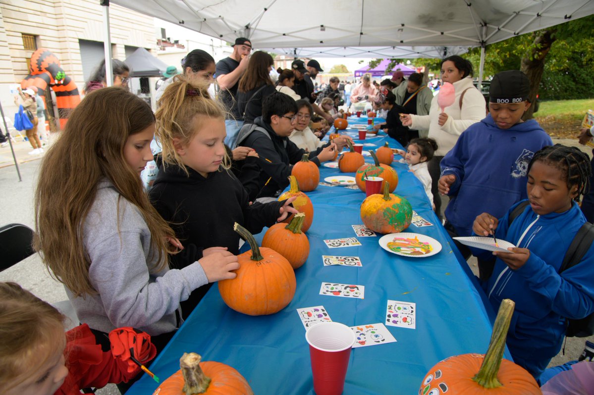 NYPD45Pct's tweet photo. A little rain couldn’t stop the fun! Despite the weather, our community still came out to enjoy the 45th Precinct Fall Festival! Thank you to everyone who joined us and helped make it a great day. Rain or shine, we’re always grateful for our community! 💙 https://t.co/f2W8CZYCSx