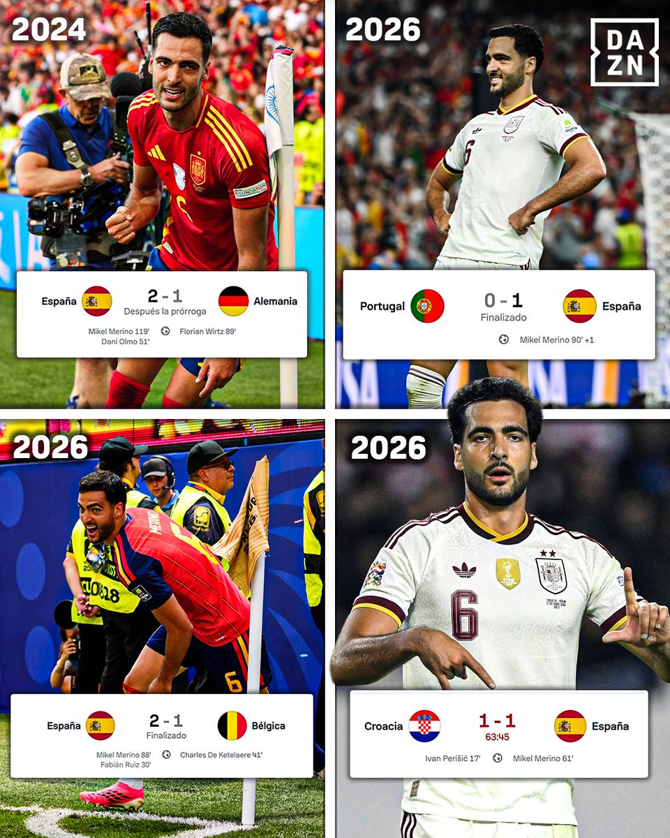 DAZNFutbol's tweet photo. SI ESTÁS EN PROBLEMAS, LLAMA A MIKEL MERINO 📞🇪🇸

#NationsLeaguexDAZN https://t.co/sU1r2foygy