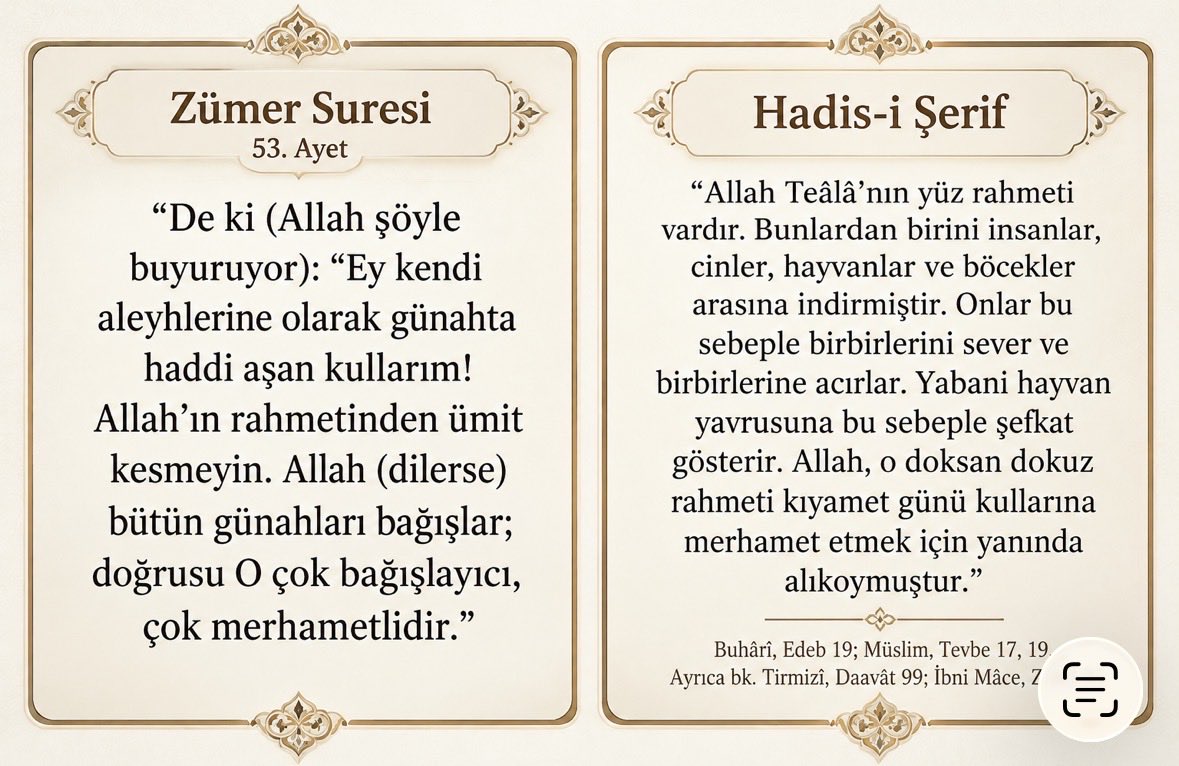 selimhep's tweet photo. Allah butun surelerin basinda okunan besmelede kendisini Rahman ve Rahim olarak tanitirken, mumin Allahin rahmetinden umidini kesemez, kesmemeli. Allah, samimiyetle tevbe edenlerin tevbesini kabul eder, yeterki samimiyetle ve olum gelip catmadan tevbe edebilelim. https://t.co/U1ITM3aX8Q