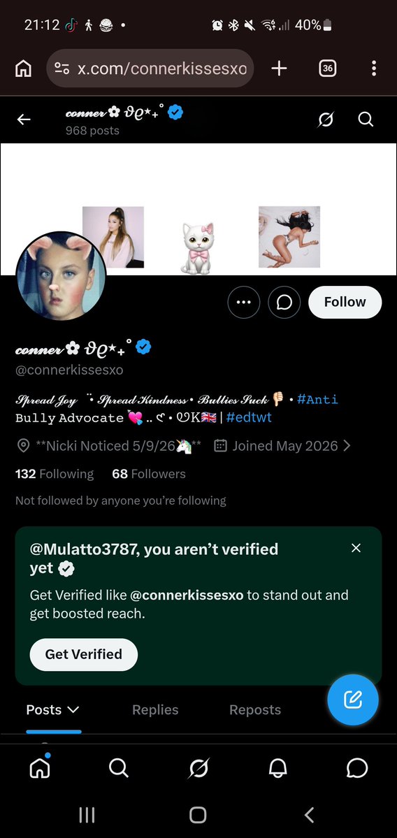 Mulatto3787's tweet photo. @connerkissesxo @jaypworst Meanwhile your bio💀💀 then you tlkn ab someones face https://t.co/F2XR1WfQgB