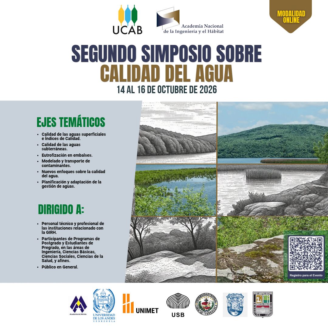 UCABSustentable's tweet photo. El agua es vital a escala celular y planetaria, pero la contaminación antrópica amenaza las fuentes dulces. Para analizar esta problemática y discutir soluciones técnicas y científicas, les invitamos al II Simposio sobre Calidad del Agua. Link de registro: https://t.co/tdJ1TSZn1P https://t.co/b6xxtZFeQb