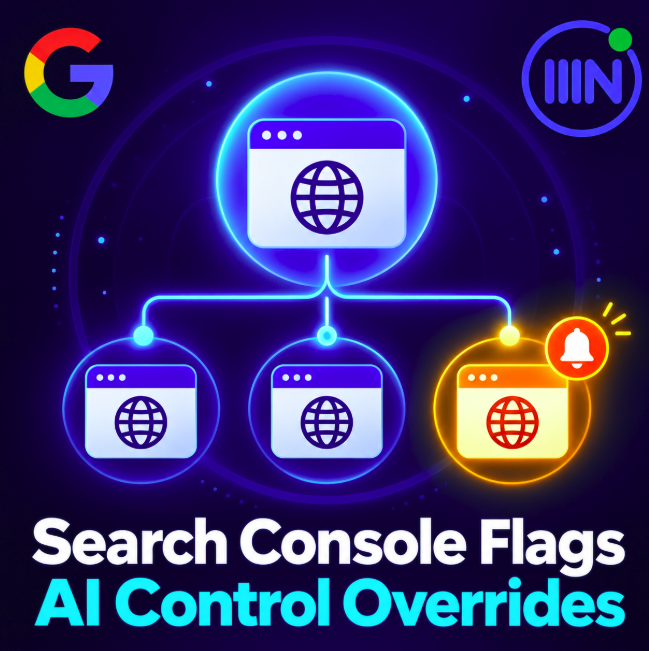achille610's tweet photo. Search Console documents a notice when child properties override a parent’s Search generative AI setting. A domain-level audit now needs an exception register: scope, inheritance, owner and rationale. #SearchConsole #GoogleSearch #AISearch #GEO #NetContentSEO
https://t.co/Z5PYrF2IPj