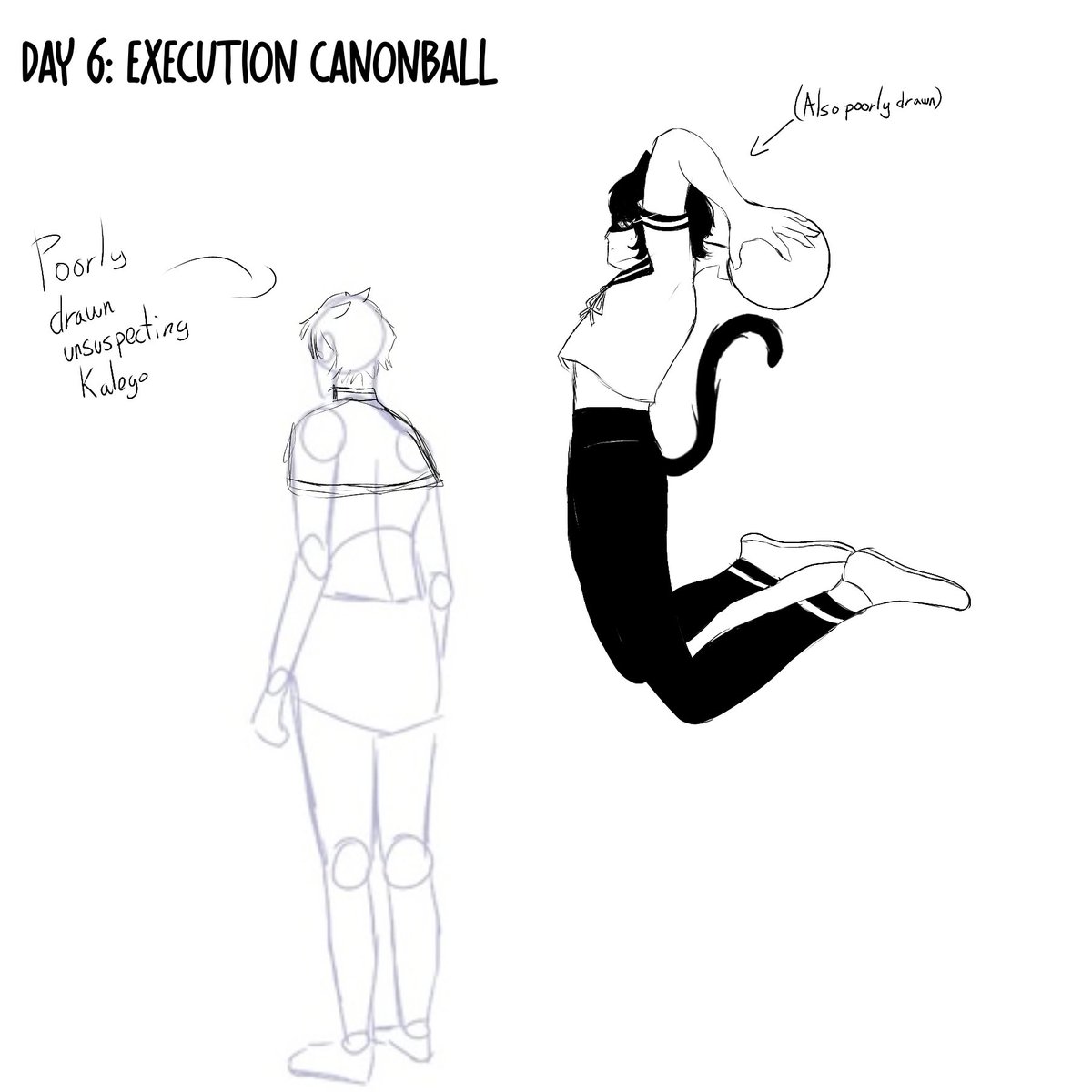lewdthecat's tweet photo. #irutober2026 day 6: execution canonball 

Didn't have much creativity nor motivation today but didn't want to skip today so get this low effort thingy https://t.co/JJzGEAUgi3