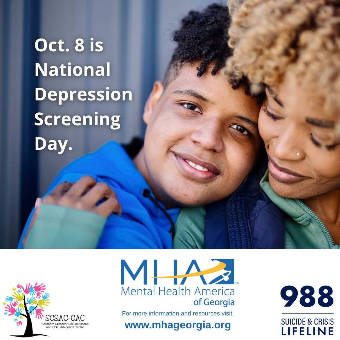 SCSAC's tweet photo. Feeling anxious, overwhelmed, or just not like yourself? Take a FREE and confidential mental health screening today at https://t.co/7HlajbqMth.

#MentalIllnessAwarenessWeek💚💚💚💚
#YouAreNotAlone https://t.co/XzZ2sZpvJa