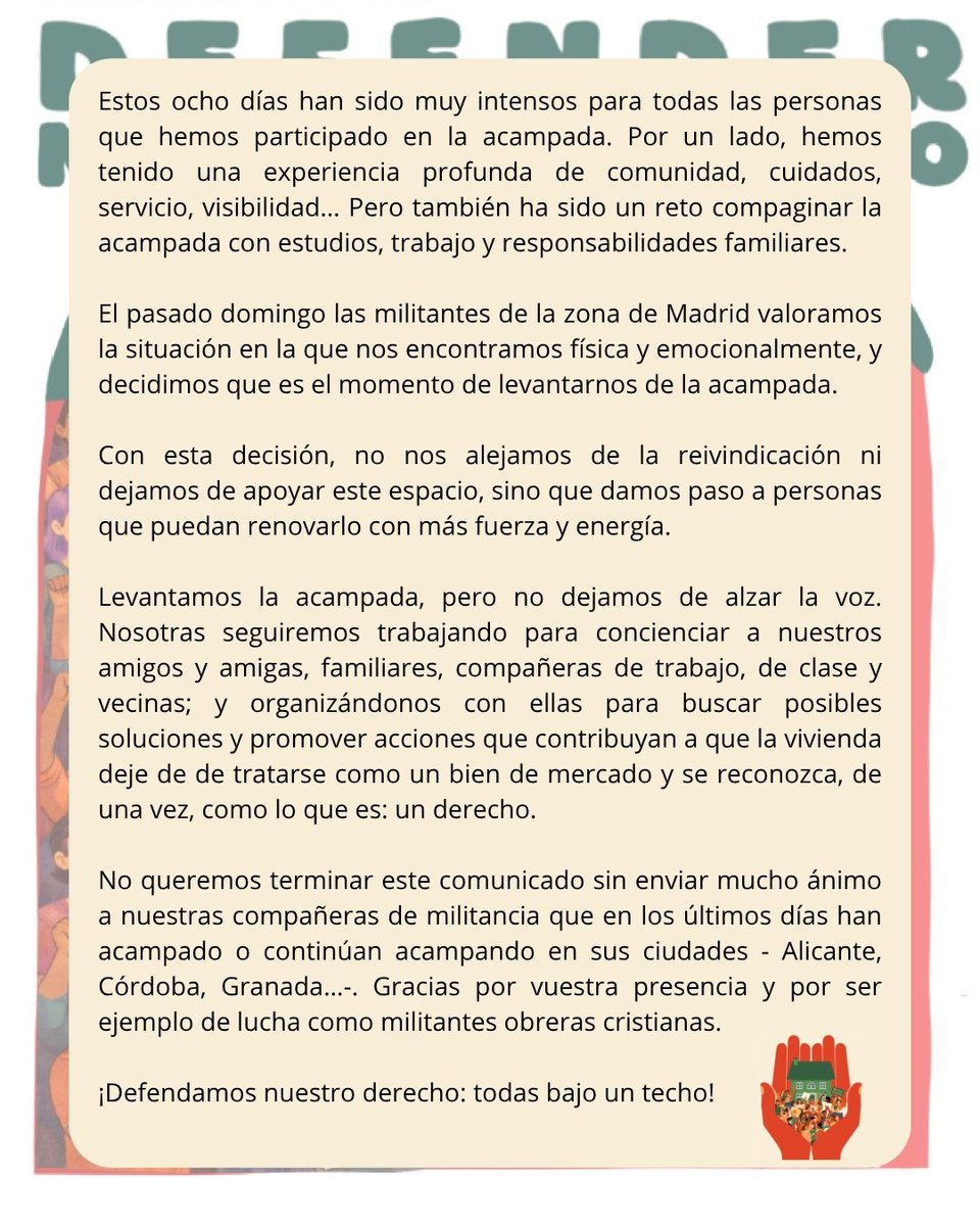 juventudobrera's tweet photo. ‼️ Comunicado sobre el final de nuestra participación en la acampada de Sol ‼️ https://t.co/SITKKEno8R