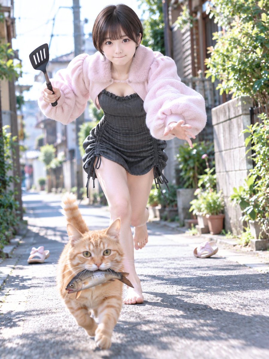 caia_ai's tweet photo. おはよう〜🔆
#盗難防止の日  #今日は何の日
🐱おいしそうな🐟ｹﾞｯﾄﾆｬ😳コラコラ😆ﾏﾃｰ! https://t.co/7qWLZXNENy