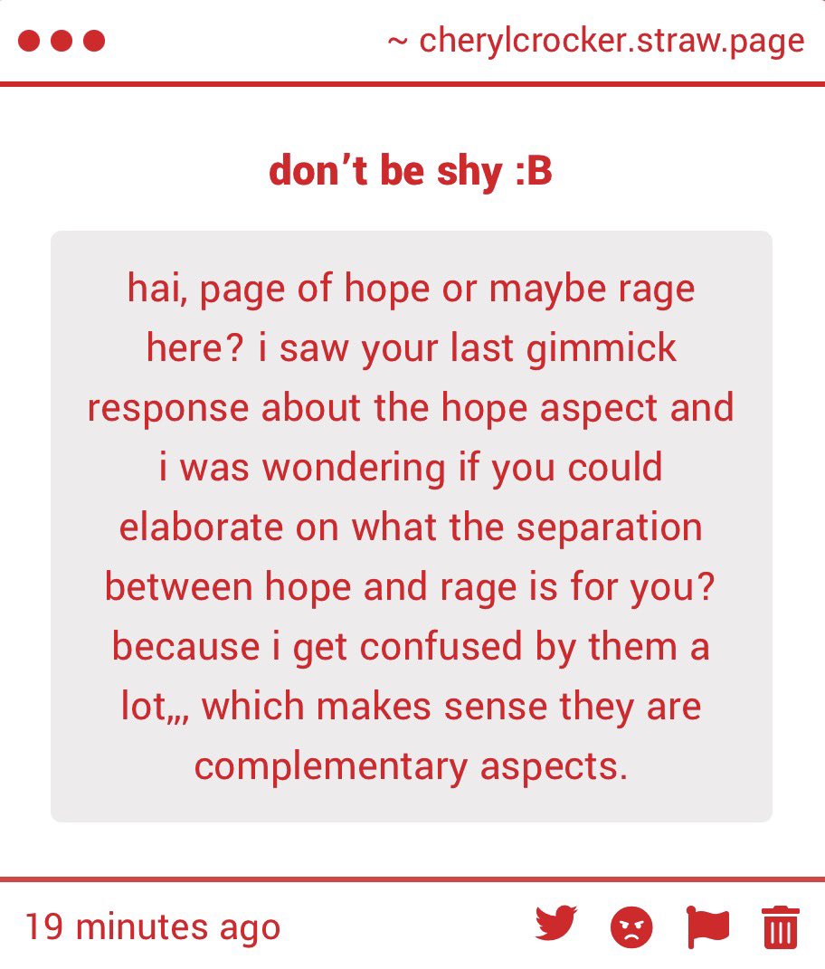 daiikom's tweet photo. Rage tends to get quite the bad reputation, but I don’t see it as a necessarily evil aspect! It is volatile, but at the same time, contagious. Little thread 🧵 https://t.co/HeHw4iG1zr