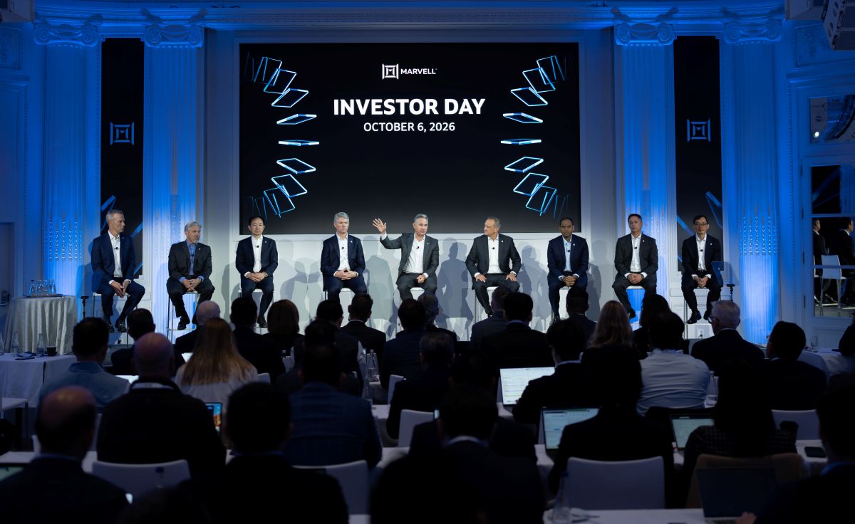 Marvell leadership team on stage at Investor Day 2026