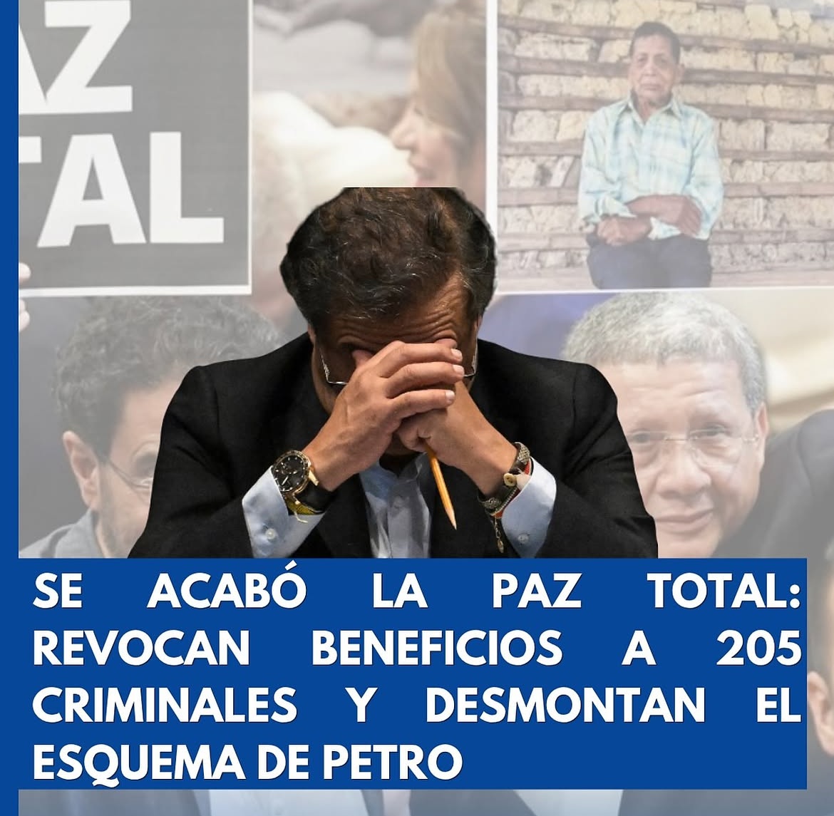 Tony_Libertario's tweet photo. SE ACABA LA PAZ TOTAL, REVOCAN BENEFICIOS A
205 CRIMINALES Y DESMONTAN EL ESQUEMA DE PETRO
Estas de acuerdo con que se de por terminada la 
nefasta paz total de Petro?
#petrobandido
#Abelardo https://t.co/wpGp2w4kxn